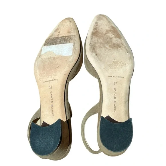 MANOLO BLAHNIK Aspro 30 suede leather pumps size 7